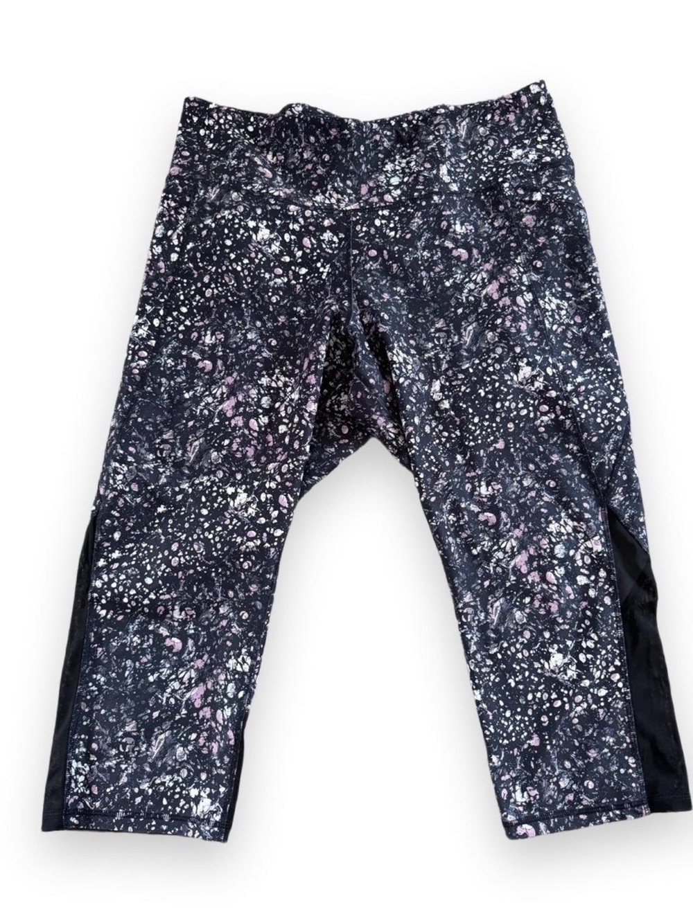 Old Navy powersoft splatter print mesh back leggings size XXL